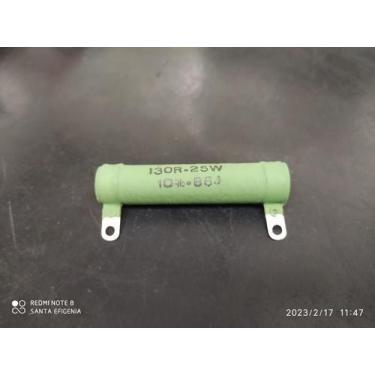 Imagem de 2x Resistor 130r 25w 10% Tubolar Fixo 96mm Fead
