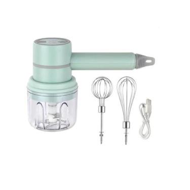 Imagem de Mini Batedeira Elétrica Sem Fio Portátil - 2 Em 1 Mixer - Império