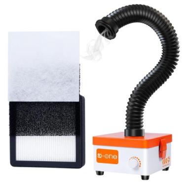 Imagem de Extrator de fumaça de solda KOONE DTF com 160m³/h e filtro de 3 camada