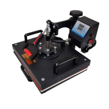 Imagem de Prensa Térmica Sublimação 10 em 1 Preta Importway, 110V