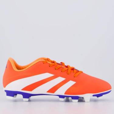 Imagem de Chuteira Adidas Predator Essentials 25 FG/MG Campo Laranja, 41