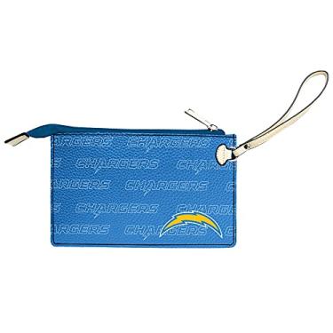 Imagem de Littlearth NFL Los Angeles Chargers Bolsa feminina NFL Victory | Bolsa de pulso de couro vegano | Bolsa moderna, cor do time, 23 cm C x 16,5 cm L