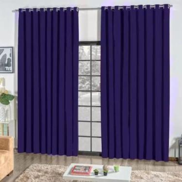 Imagem de Cortina Para Sala Quarto 3.00x2.50 Metros Varias Cores - Cida Enxovais