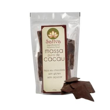 Imagem de Massa Pura de Cacau 100% Sattva 150 gramas Lascas