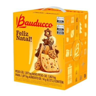 Imagem de Cesta De Natal Bauducco Pequena Com Panetone - 15 Itens