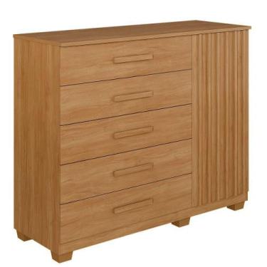 Imagem de Cômoda Benetil Paris 1 Porta 5 Gavetas Cinamomo - BENETIL MÓVEIS