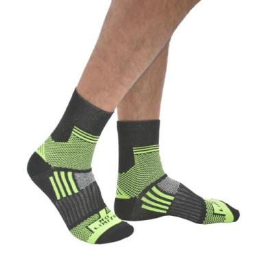 Imagem de Meia masculina cano médio para ciclista Apollo, Verde 2