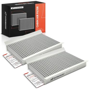 Imagem de A-Premium Filtro de ar de cabine de 2 peças com carvão ativado compatível com Jeep Compass 2017-2024, Renegade 2015-2023 e Alfa Romeo Tonale 2024 e Dodge Hornet 2023-2024 e Fiat 500L 2014-2020, 500X