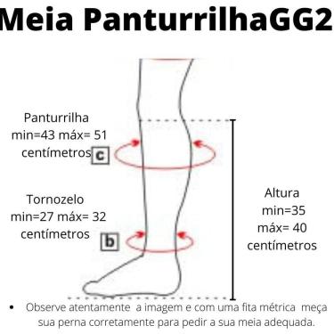 Imagem de Meia Média Compressão p/ varizes Panturrilha 3/4 AD 20-30 mmhg  Select Comfort Essencial Premium Sigvaris