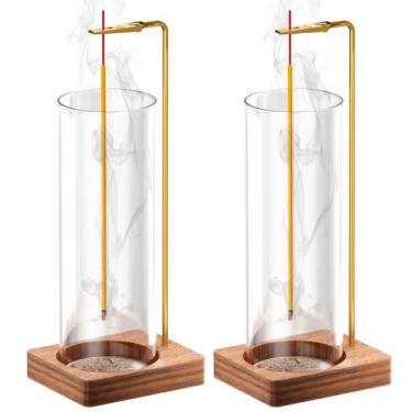 Imagem de Porta-incenso HZTint Anti-Ash Flying No Mess com coletor de cinzas de 