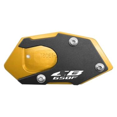Imagem de BYYINGSUS Acessórios de modificação de motocicleta Placa de extensão de almofada de suporte lateral CNC compatível com CB650F 2014-2018 (ouro)