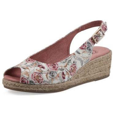 Imagem de White Mountain Sandália cunha espadrille de milho, Blush/floral/fabuloso, 6 Wide