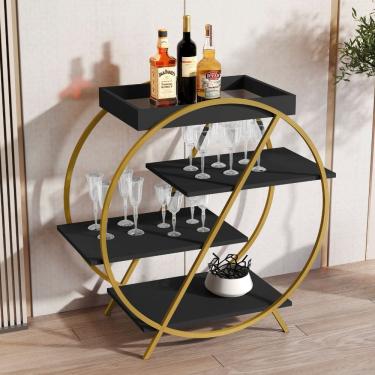 Imagem de Bar Adega com Pés de Ferro JB 4009 JB Móveis