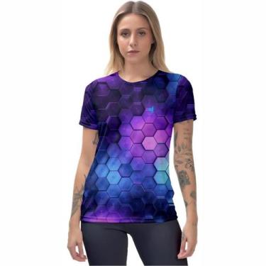 Imagem de Blusa Feminina Academia Camisa Fitness Musculação Caminhada Bike Prote