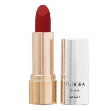 Imagem de Batom Cremoso Vermelho Precioso Glam Metals 3,6g - Eudora