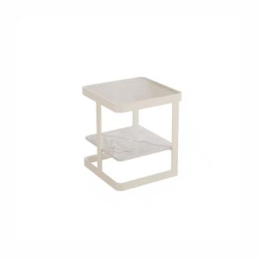 Imagem de Mesa de centro moderna moda simples estilo creme sofá pequena mesa lateral sala de estar casa quarto cabeceira pequena mesa de café quarto mesa (A)