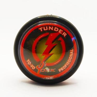 Imagem de Yoyo York Profissional Tunder + 3 cordas ( Ioio, Yo-yo), Preto