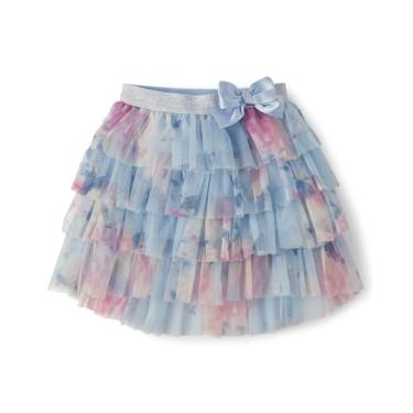 Imagem de Gymboree Saias de babados para meninas e crianças pequenas, Azul celeste floral, 5 Anos