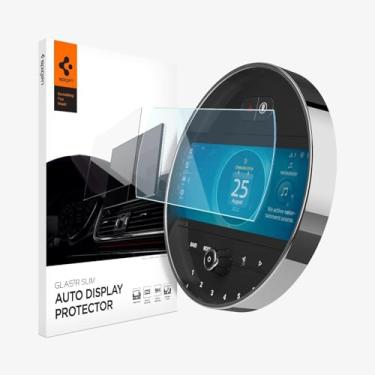 Imagem de Spigen Película protetora de tela de vidro temperado [GlasTR Slim] projetada para Mini Cooper (2021/2022/2023) 8,8 polegadas tela sensível ao toque – fosco/anti-impressão digital