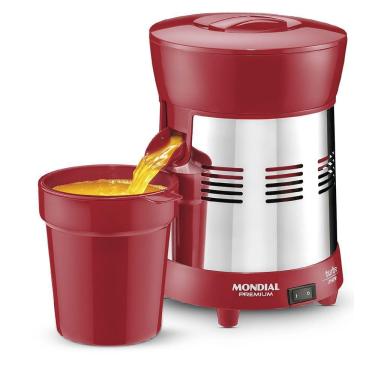 Imagem de Extrator Mondial Turbo Premium E-24 Biv Vermelho/inox