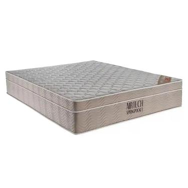 Imagem de Colchão Airtech Spring Casal 25x188x138cm De Molas Ensacadas Ortobom Cor Bege
