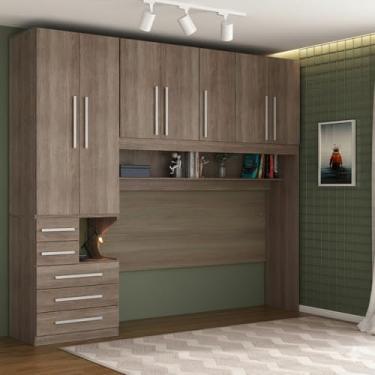 Imagem de Dormitório De Solteiro Transversal Sem Cama 1326S Castanho