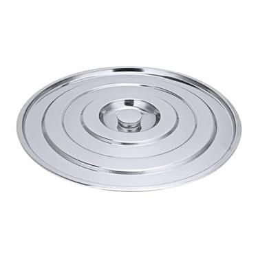 Imagem de Llazsybz Tampa de aço Inoxidável para Panela, com Puxador, Ideal para Churrasco, Cozinha E Camping, 40 Cm de Diâmetro