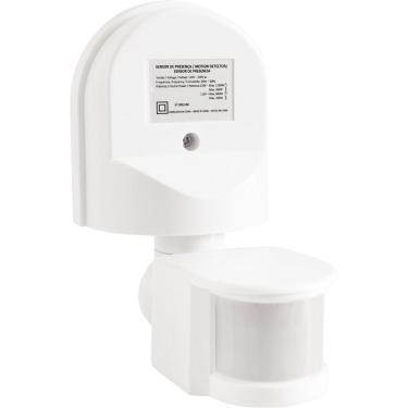 Imagem de Sensor De Presença 360° Articulado Para área Semi Aberta Bivolt Com Fotocélula Branco