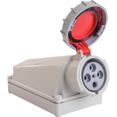 Imagem de Tomada de Sobrepor Industrial 3P+T 125 A 380-415 Vca 6 H Tramontina