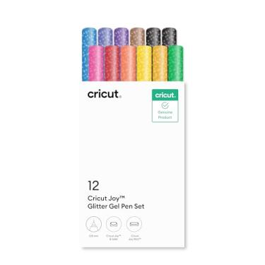 Imagem de Cricut Caneta de gel Joy Glitter 0,8 mm, amostra arco-íris (12 ct)