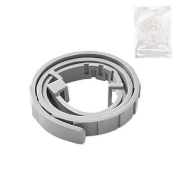 Imagem de Coleira Antipulgas Para Cães Ajustável 63cm Cinza Óleo Essencial com Caixa de Alumínio