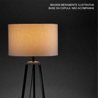 Imagem de Cúpula De Abajur Bella Luminária Para Soquete E27 Palha Bege