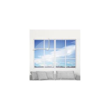Imagem de Tela Mosquiteira de Poliéster para Janelas e Portas, Proteção contra Insetos, 125x205cm, Leve 100g