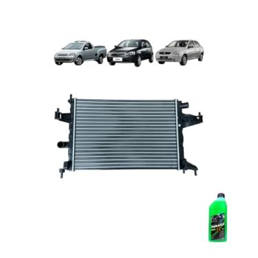 Imagem de Kit Radiador GM Corsa 2002 Montana 1.4/1.8 C/AR + Aditivo ParaFlu Verde