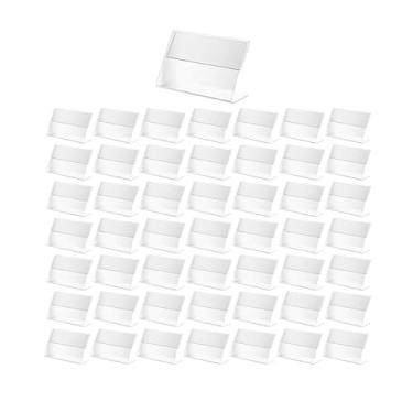 Imagem de YWMJZEU Conjunto de 50 Porta-Etiquetas Acrílicos, Suportes para Cartões e Etiquetas para Restaurantes