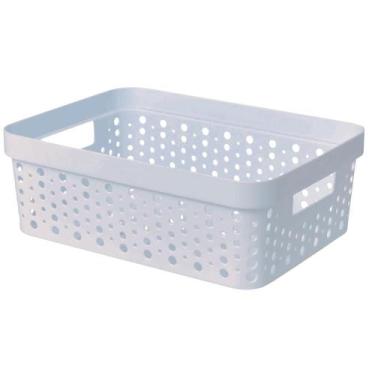 Imagem de Cesto Organizador s/Tampa Trama Rattan 11 Litros Multiuso Plástico - U