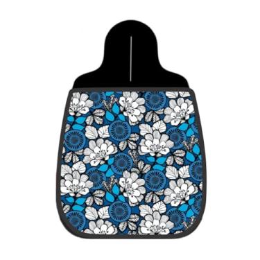 Imagem de Lixeira De Carro Organizador Lixinhocar Flores Brancas Arte