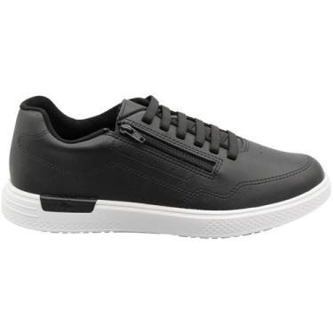 Imagem de Sapatênis Masculino BRsport Mônaco Cadarço Elástico, Preto, 39