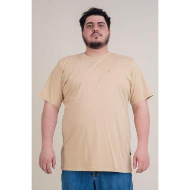 Imagem de CAMISETA MASCULINA TEXAS FARM - CM143 - DO G3 AO G4 - BEGE AREIA/ MARROM-Masculino