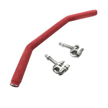 Imagem de Generic Barra de equilíbrio para motocicleta, extensão para guidão, substituição de suporte de corrimão de borracha de alto desempenho, Vermelho