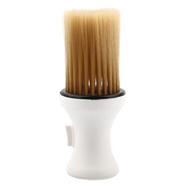 Imagem de CUOFYUNL espanador de cabelo macio para cabeleireiro em pó para armazenamento de estilo escova de limpeza de poeira (Branca)