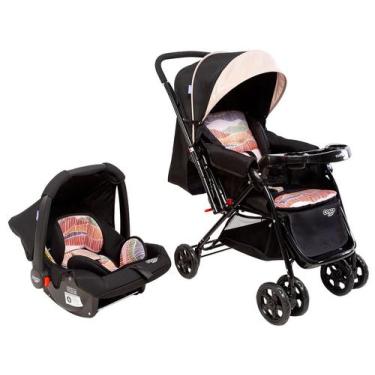 Imagem de Carrinho de Bebê Alça Reversível com Bebê Conforto Cosco Kids Travel S