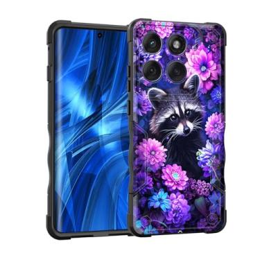 Imagem de EFGWSDER Capa para Moto Edge 2025, [camada dupla] [proteção contra quedas de grau militar de 3,5 m] Capa resistente à prova de choque para Motorola Moto Edge 2025 de 6,7 polegadas, linda flor de