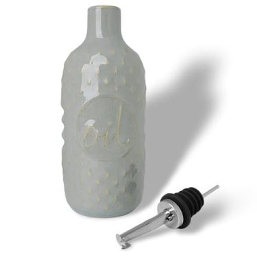 Imagem de GDCZ Garrafa dispensadora de azeite de oliva, galheteiro de óleo opaco para alívio de 425 g, dispensador de óleo para balcão de cozinha, para armazenamento de óleo, vinagre, molho de soja, xarope de