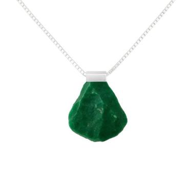 Imagem de Colar Deusa Jaspe Verde - Cristal Natural, Prata 925