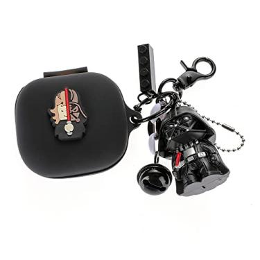 Imagem de Adequado para fones de ouvido Beats Fit Pro 2021, capa de carregamento com fones de ouvido de silicone Suublg Beats Fit Pro com chaveiro de boneca fofo, proteção antiperda de corpo inteiro (Sith)