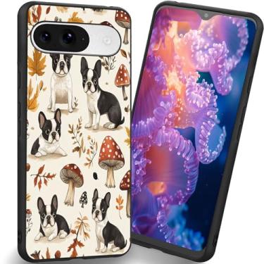 Imagem de RUUHLJLET Projetada para Google Pixel 10/10 Pro de 6,3 polegadas, capa fosca macia oferece proteção total (cogumelo buldogue francês)