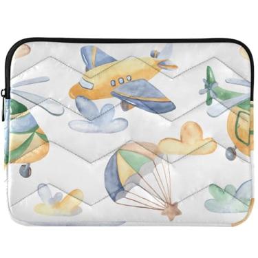 Imagem de Lindas capas para computador de aviões, helicópteros, para laptop, capa acolchoada para MacBook Pro de 14 polegadas, universal, 13 a 14 polegadas