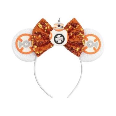 Imagem de Tiara De Glitter Minnie Mouse Para Meninas Com Laço De Lantejoulas Ace