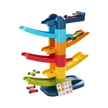 Imagem de Carro De Corrida De Montanha-Russa Com Pista De Deslizamento Por Inérc